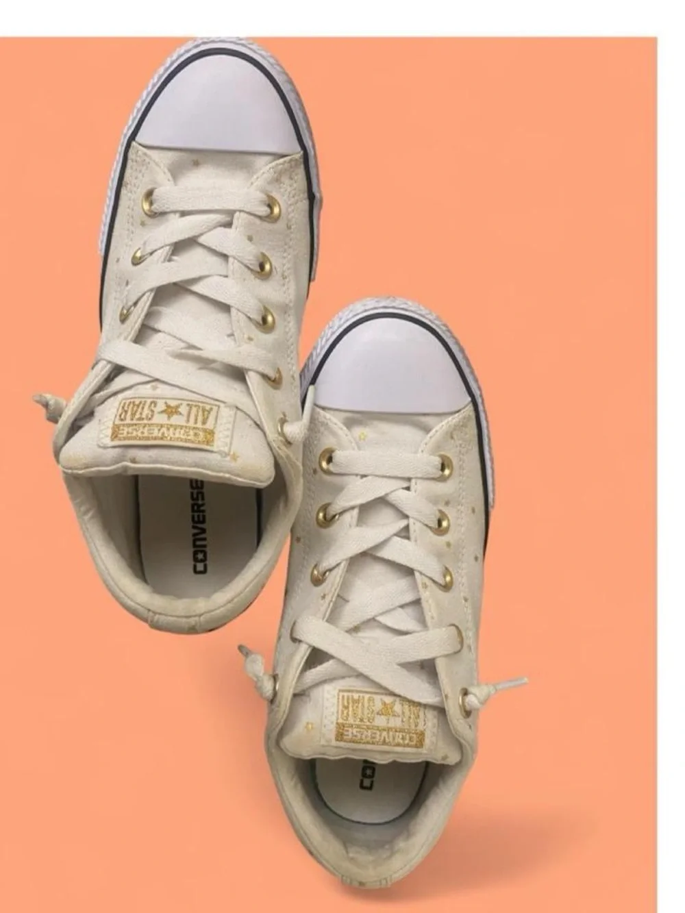 Girls Chuck Taylor star print